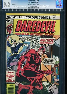 Buy Daredevil 131  CGC 9.2 Marvel Bronze Age Key 1st Bullseye, UK Price Variant • 1,200£