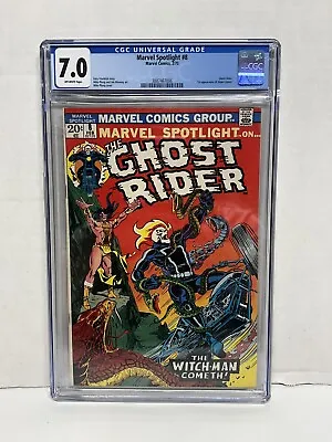 Buy Marvel Spotlight 8 CGC 7 1973 Ghost Rider Marvel OW To White Pages • 67.02£