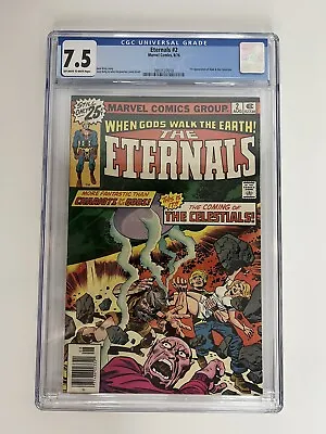 Buy Eternals #2 CGC 7.5  1st Appearance Of The Celestials - Jack Kirby Marvel Comics • 43.36£
