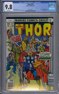 Buy Thor #274 Cgc 9.8 Death Balder The Brave Hela John Buscema White Pages 0025 • 256.94£