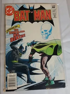 Buy Batman #345 DC Comics Introducing The Diabolical Dr Death NEWSTAND EDITION • 7.07£