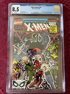 Buy X-MEN ANNUAL #14 (1990) CGC 8.5 WHITE PAGES 1st Appearance GAMBIT Predates #266 • 39.97£