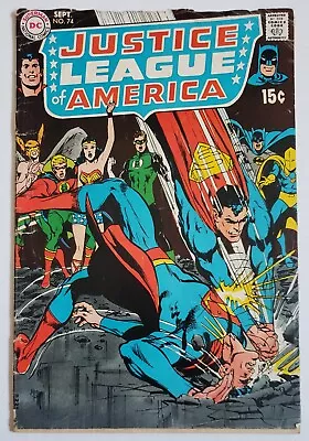 Buy Justice League Of America #74 Death Of 1st Black Canary Adams DC Comics 1969  • 10.24£