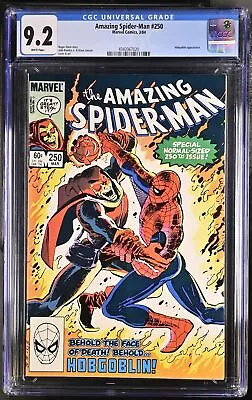 Buy Marvel Comic Amazing Spider-Man #250 V1 CGC 9.2 White Pages Hobgoblin 1984 (cz) • 55.17£