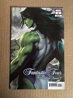 Buy Fantastic Four Wedding Special Artgerm She Hulk Variant 1st Print Marvel (2018) • 4.81£