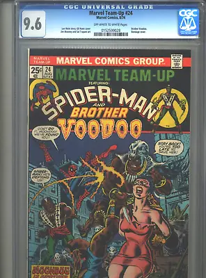 Buy Marvel Team-Up #24 CGC 9.6 (1974) Spider-Man Brother Voodoo 1st First Moondog • 320.32£