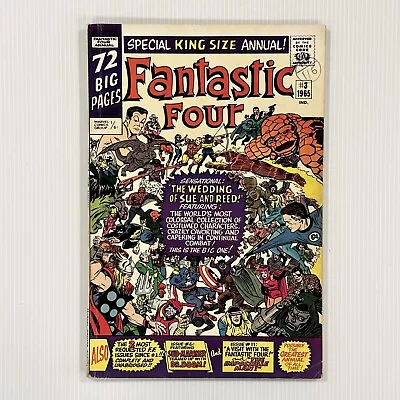 Buy Fantastic Four King Size Annual #3 1965  FN+ Pence Copy Pence Stamp • 120£