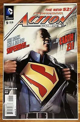 Buy Dc Action Comics 9 New 52 Earth 23 1st Black Superman Calvin Ellis.  • 8£