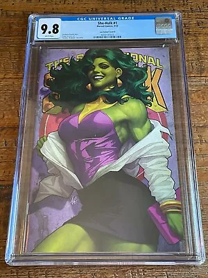 Buy She-hulk #1 Cgc 9.8 Artgerm 1:100 Retailer Incentive Virgin Variant 2022 Rare! • 177.47£