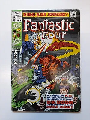 Buy FANTASTIC FOUR KING-SIZE SPECIAL #7  DR DOOM  MOLE MAN Silver Age  *FREE UK PPH* • 30£