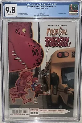 Buy Moon Girl And Devil Dinosaur 34 Cgc 9.8 1st Appearance & Cover Of Devin Dinosaur • 99.25£