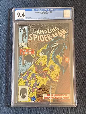Buy Amazing Spider-Man #265 CGC 9.4 1st Appearance Of Silver Sable • 64.87£