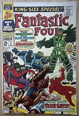 Buy Fantastic Four Annual #5 King Size Special Psycho Man Marvel 1967 Nice Copy VF • 55.96£