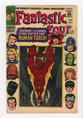 Buy Fantastic Four 54 Lee And Kirby Prime Period, 3rd Black Panther Appearance! • 21.38£