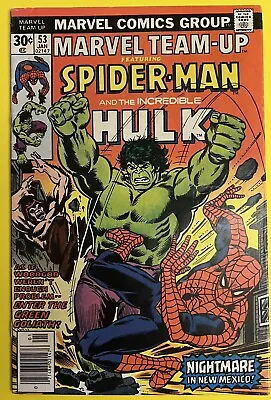 Buy 1977 Marvel Team-Up #53 Spider-Man And The Hulk Cond. VF/NM • 15.43£