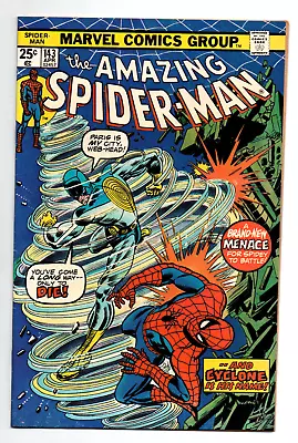 Buy Amazing Spider-Man #143 - 1st Cyclone - KEY - MVS - 1975 - VF+ • 31.96£