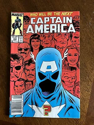Buy Captain America #333 -Super Patriot  First John Walker Appearance 1987 Newsstand • 11.85£