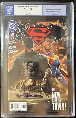 Buy Superman Batman #8 PGX 9.2 2004 Turner  Dynamic Forces Signed Loeb 115/199 • 71.15£
