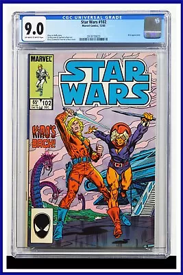 Buy Star Wars #102 CGC Graded 9.0 Marvel December 1985 Of White Pages Comic Book. • 80.74£