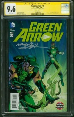 Buy Green Arrow 49 CGC SS 9.6 Neal Adams Green Lantern 76 Homage 4/16 Variant • 157.74£