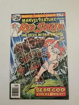 Buy 1976 Marvel Comics Marvel Feature #5 Newsstand Vf+ Vintage Red Sonja She-devil • 13.36£