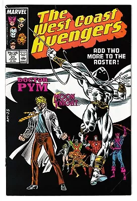 Buy The West Coast Avengers #21 - Marvel 1987 - Steve Englehart [Ft Moon Knight] • 6.39£