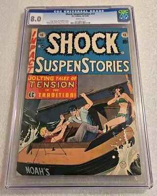 Buy ShockSuspense Stories #11 (EC, 1953) CGC VF 8.0 Wally Wood, Gaines, Feldstein • 762.66£