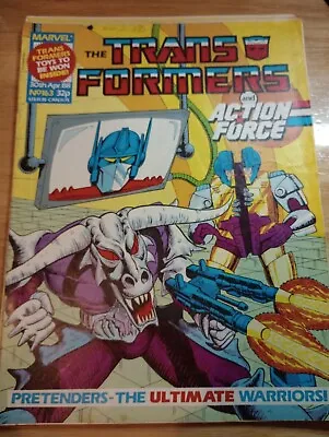 Buy RARE Transformers And Action Force Comics Issues 161-165 1988 Marvel UK • 20£