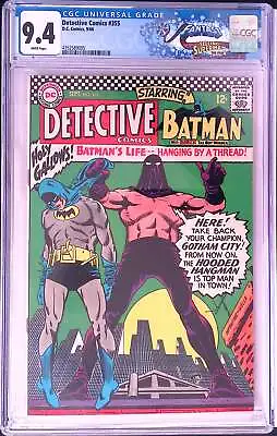 Buy D.C Comics Detective Comics 355 9/66 FANTAST CGC 9.4 White Pages • 285.83£