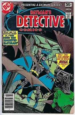 Buy Detective Comics 477 (1978) F/VF 7.0 Adams-a(r) Rogers-c/a 1st Cameo Clayface 3 • 7.12£
