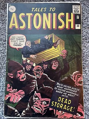 Buy Tales To Astonish #33, Classic Silver Age 1962, Ditko & Kirby Art, Pence, Uk • 72£