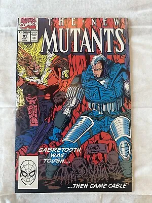 Buy NEW MUTANTS #91 (1990) Artwork BY LIEFELD - CABLE & SABRETOOTH • 6.32£