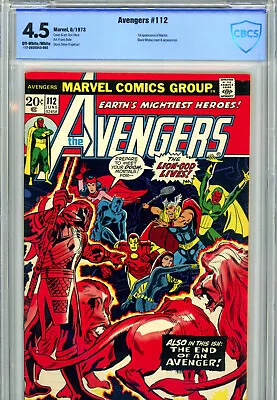 Buy Avengers #112 (1973) Marvel CBCS 4.5 OW/White 1st Appearance Of Mantis! • 45.22£