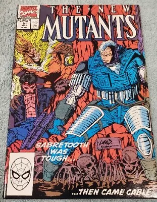 Buy The New Mutants #91 Marvel Comics 1990 Cable Liefeld Sabretooth! • 7.88£