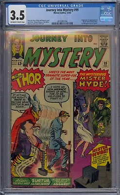 Buy Journey Into Mystery #99 Cgc 3.5 Thor Origin 1st Mister Hyde Calvin Zabo • 142.99£