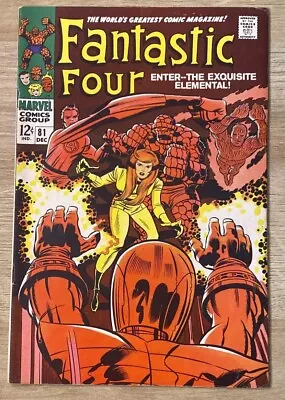 Buy Fantastic Four #81 (Dec 1968, Marvel) First Crystal FN+/VF- • 40.21£