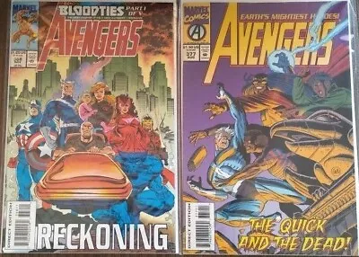 Buy Marvel Comics Avengers #368 November 1993 & #377 August 1994 Lot Quicksilver • 14.15£