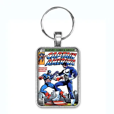 Buy Captain America #241 Cover Key Ring Or Necklace Jewelry Punisher Appearance • 12.29£