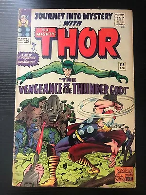 Buy 1965 Marvel Key Comic Book Journey Into Mystery Mighty Thor 115 Loki Origin Good • 39.64£