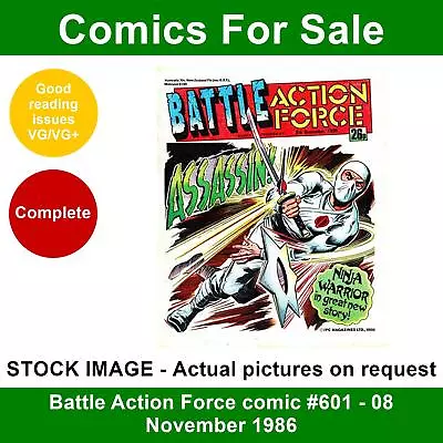 Buy Battle Action Force Comic #601 - 08 November 1986 - VG/VG+ - Ninja Cover • 3.99£