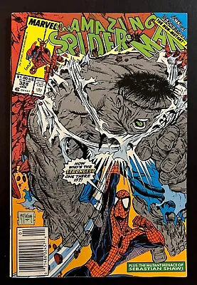 Buy AMAZING SPIDER-MAN #328 Hi-Grade Newsstand The Hulk Todd McFarlane Marvel 1990 • 23.65£