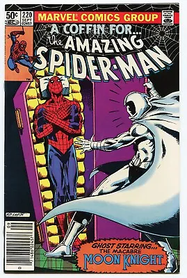 Buy AMAZING SPIDER-MAN #220 Vol.1 MARVEL NM 9.4 To 9.6  1981 MOON KNIGHT!! • 35.58£