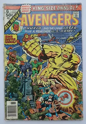 Buy The Avengers King-Size Annual #6 - Marvel Comics - 1976 GD/VG 3.0 • 9.99£