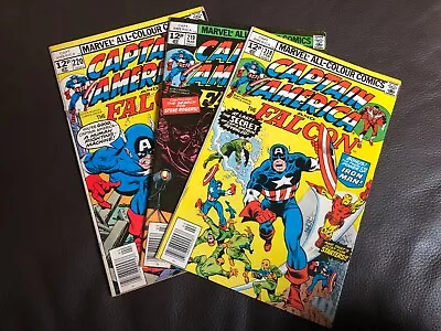 Buy Marvel Comics Captain America & The Falcon #218,219 & 220 1978 (3 Comic Bundle) • 6£