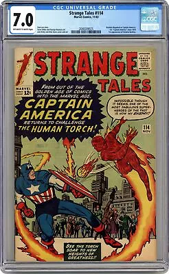 Buy Strange Tales #114 CGC 7.0 1963 2048309025 • 683.88£