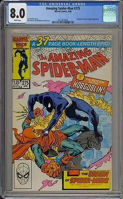 Buy Amazing Spider-man #275 - Cgc 8.0 - Hobgoblin - Kingpin • 53.04£