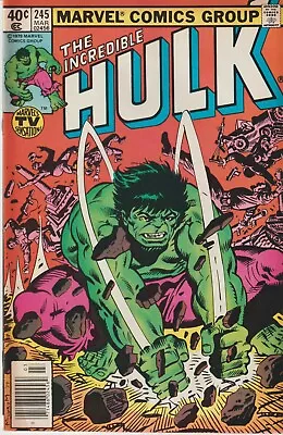 Buy ~INCREDIBLE HULK #245~ (1980)   When The Hulk Comes Raging!  • 7.90£