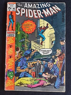 Buy Amazing Spider-Man 96 Marvel 1971 Drug Issue Green Goblin • 30.42£