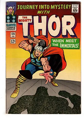 Buy Journey Into Mystery #125 (1966) - Grade 7.0 - When Meet The Immortals - Thor! • 95.94£
