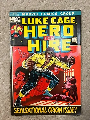 Buy Luke Cage, Hero For Hire Comic #1 (marvel,1972) 1st Luke Cage Bronze Age ~ • 220.96£